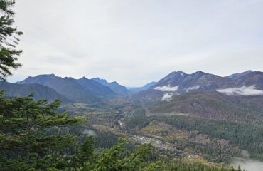 View of Skykomish Washington Fall 2023