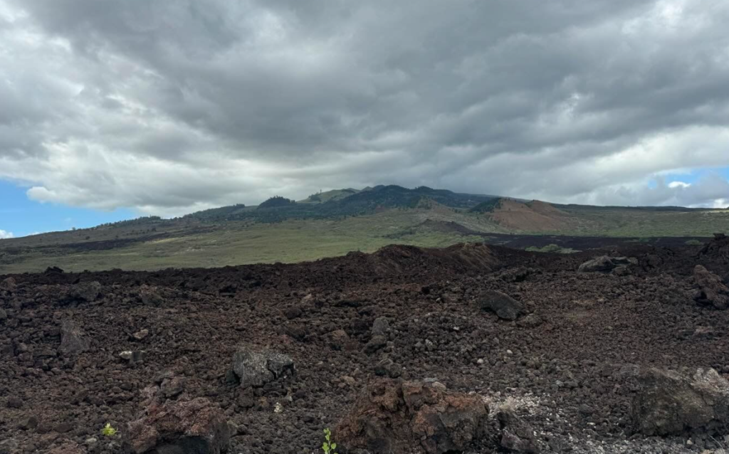 photo of a volcano on Maui